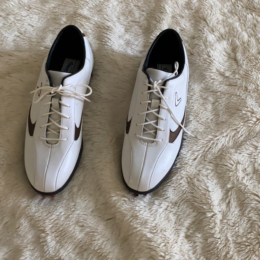 Brand new callaway gold shoes bronze and white